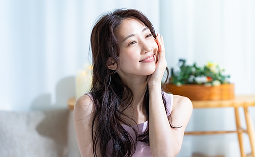 明るくなめらかに整った肌のイメージ
